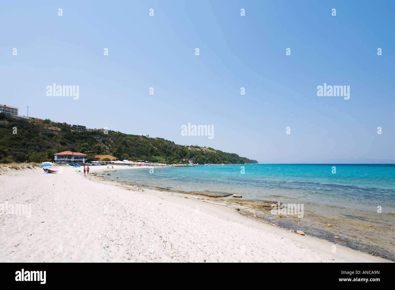 Beach, Afitos, Kassandra Peninsula, Halkidiki, Greece Stock Photo Alamy