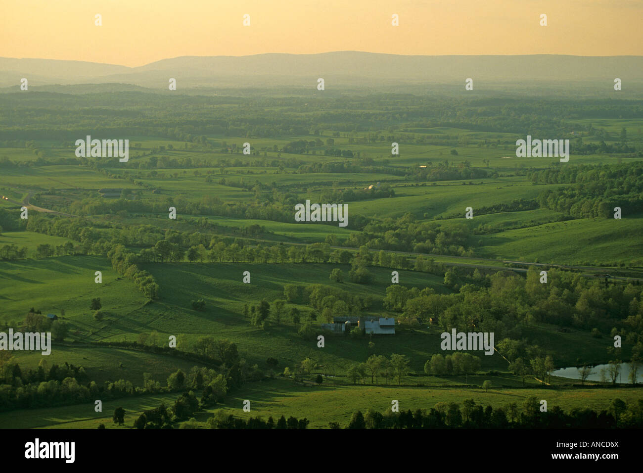 USA, Virginia, Fauquier County, aerial view of farmland Stock Photo - Alamy