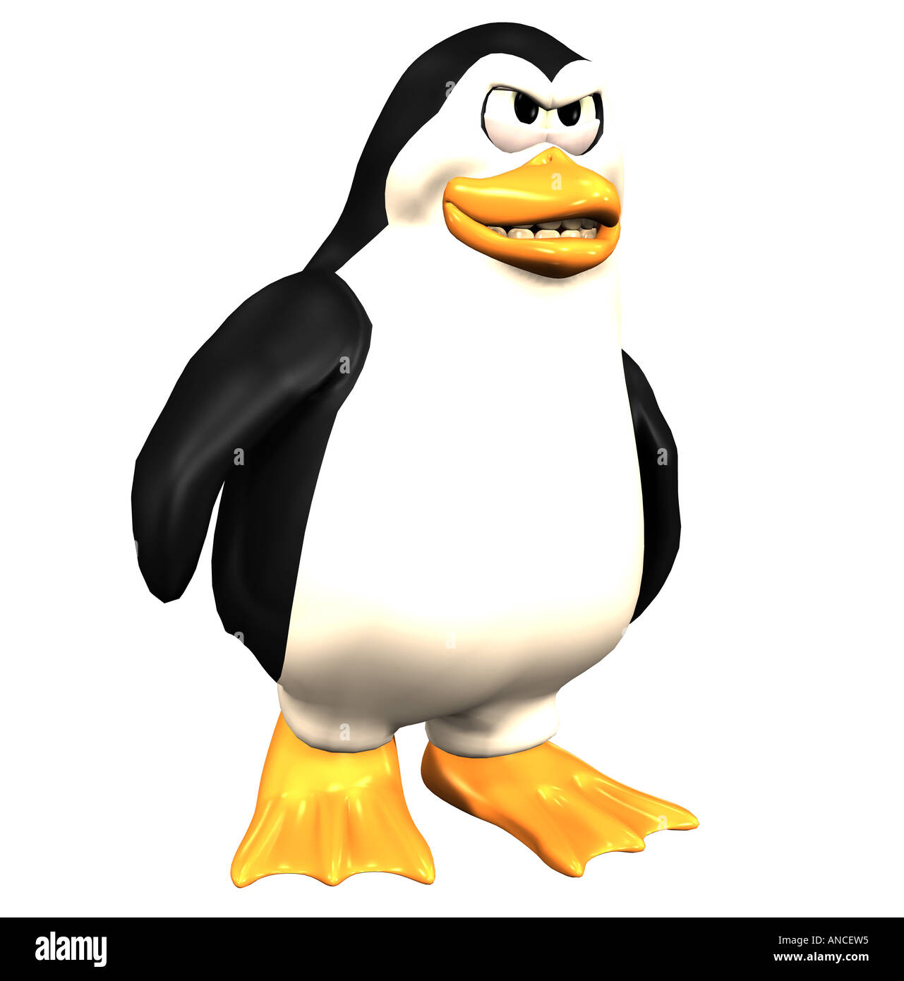 Linux penguin tux Stock Photo