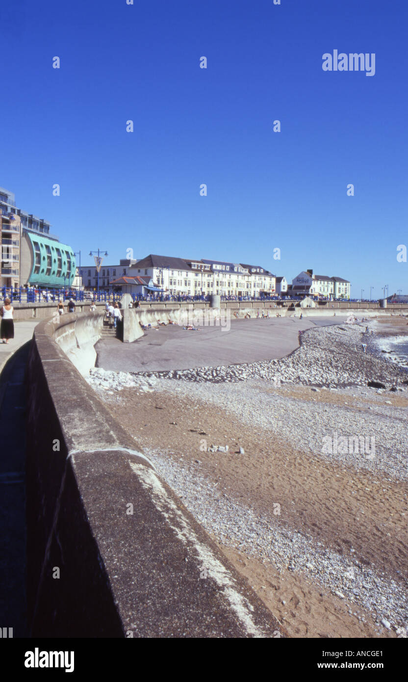 No sand left on Porthcawl beach South Wales number 2243 Stock Photo