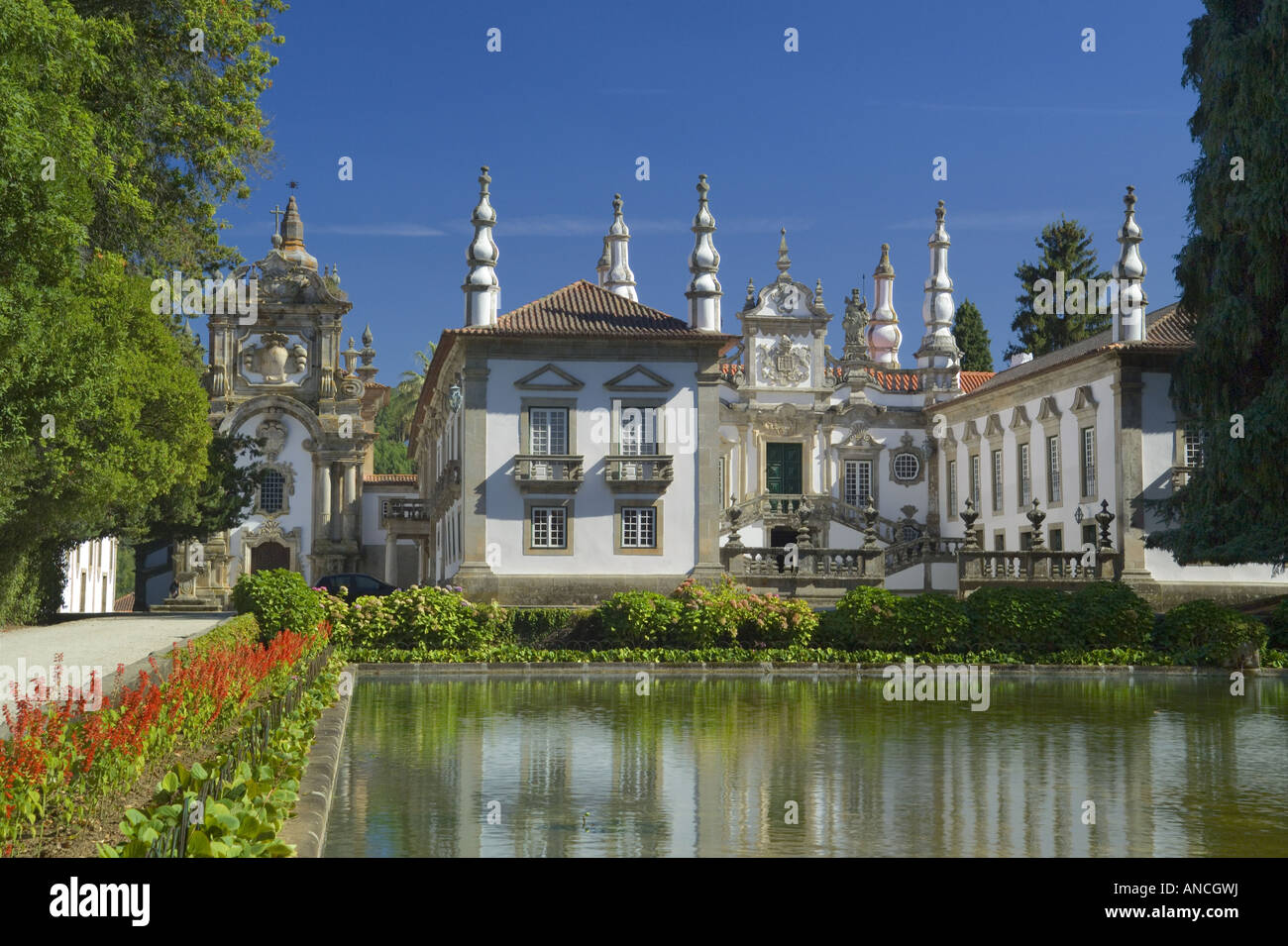 North Portugal Tras os Montes district Mateus Palace example of Baroque architecture Stock Photo