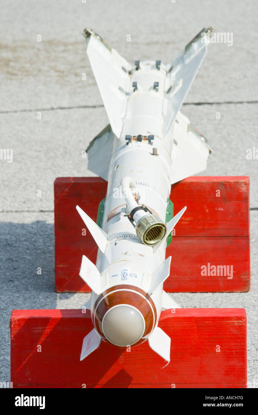 Russian Atol AA heatseeking missile on display Stock Photo Alamy