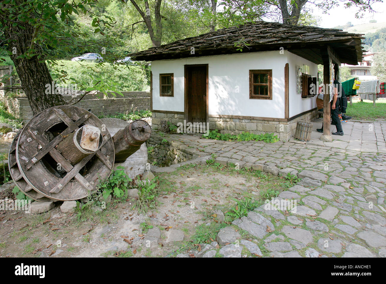 Etar Bulgaria old style architecture design houses wooden colorful hand  made village city town peoples holiday tourist typical a Stock Photo - Alamy