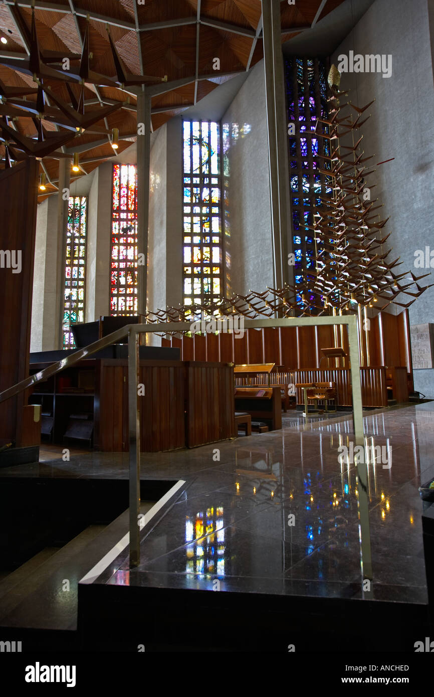 Interior of Coventry Cathedral, the New St Michaels Cathedral, Coventry ...
