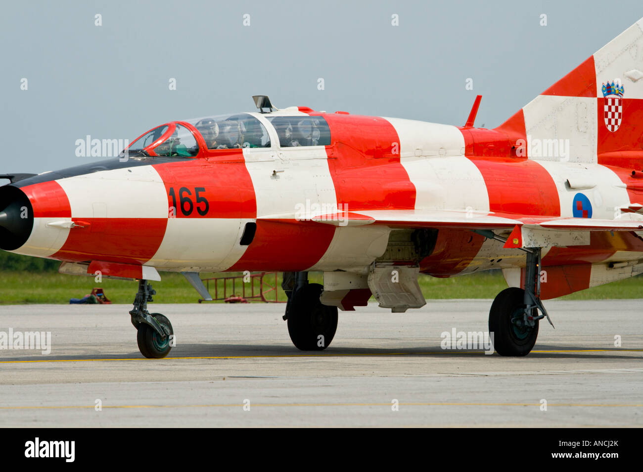 Croatian Air Force MiG-21 UMD Stock Photo