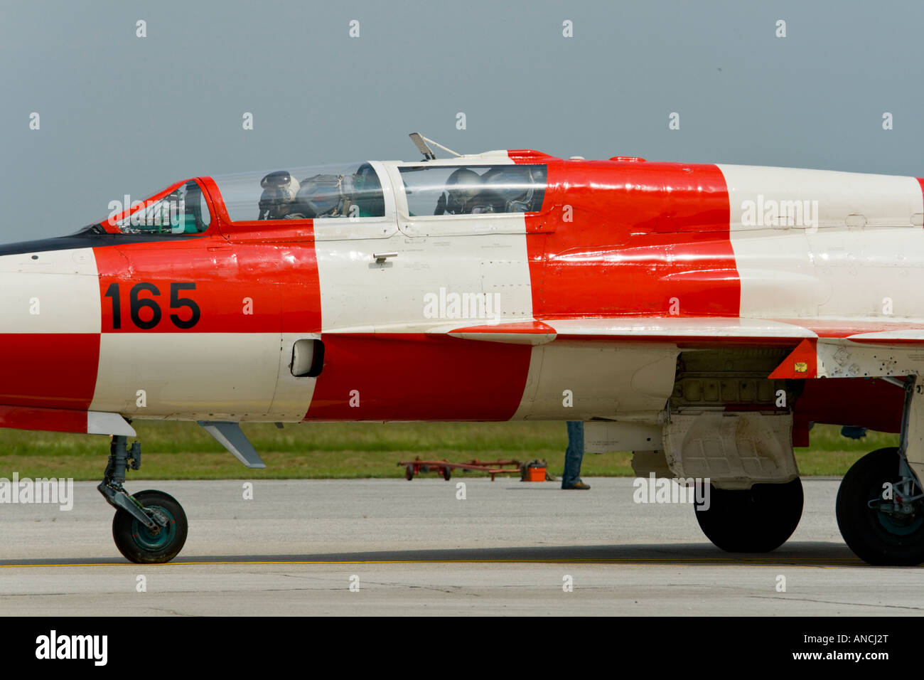 Croatian Air Force MiG-21 UMD tw-seater trainer aircraft Stock Photo