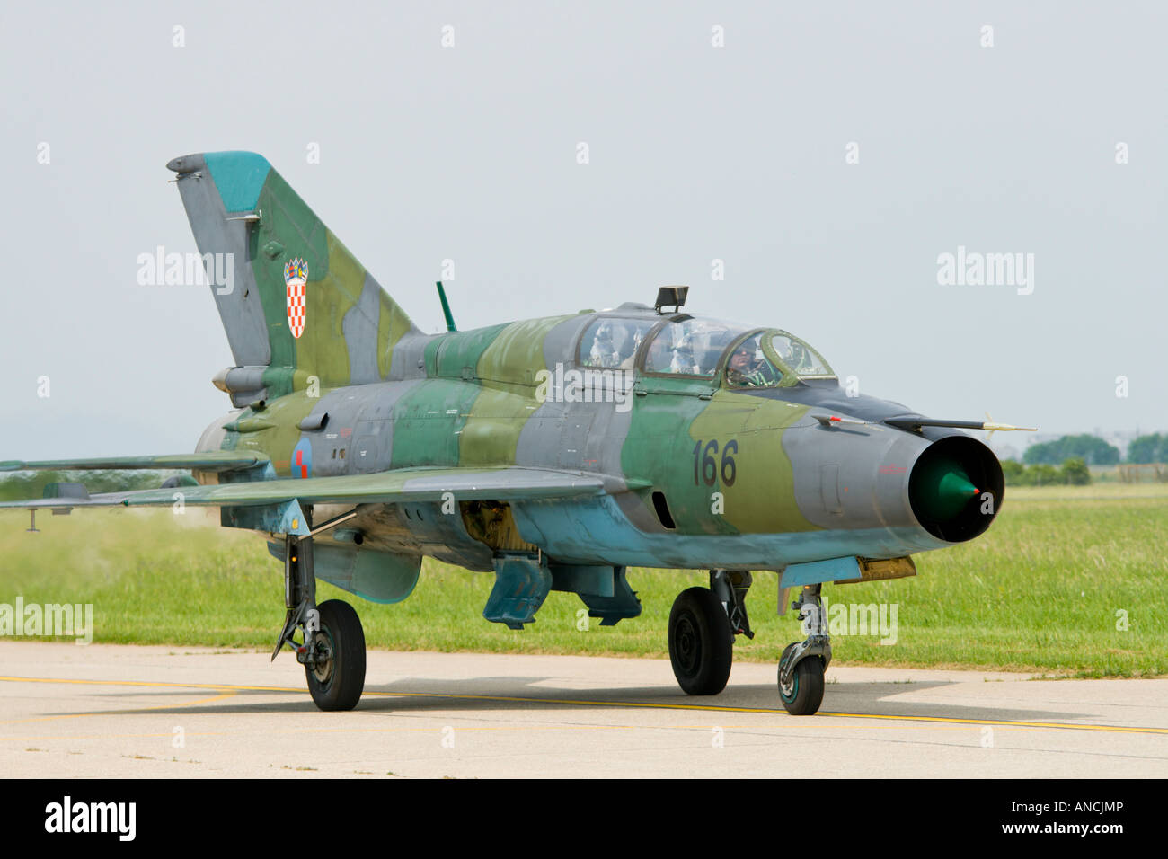 Croatian Air Force MiG-21 UMD '166' trainer Stock Photo