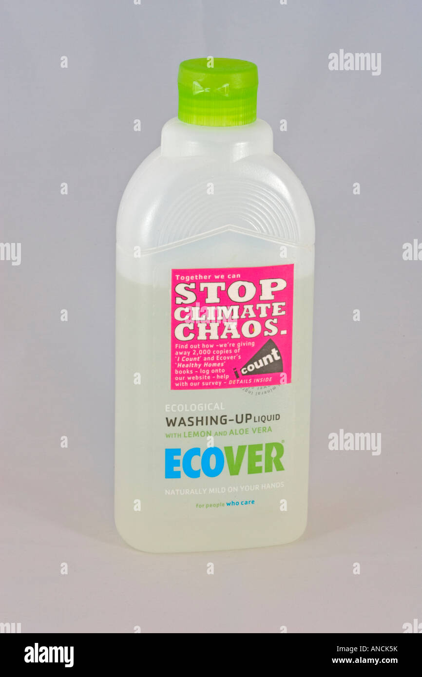 Ecover ecological washing up liquid environmentally friendly green UK Stock Photo Alamy
