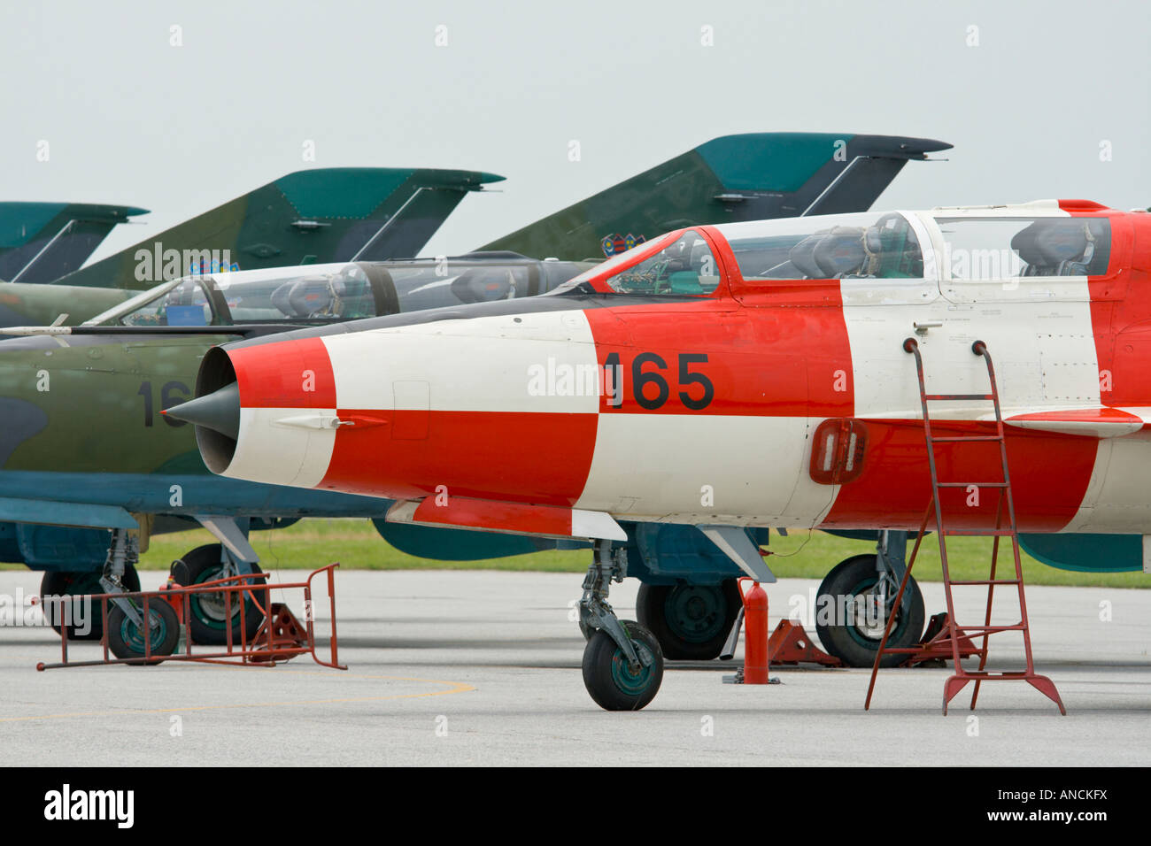 Croatian Air Force MiG-21 UMD and BISD fighters Stock Photo