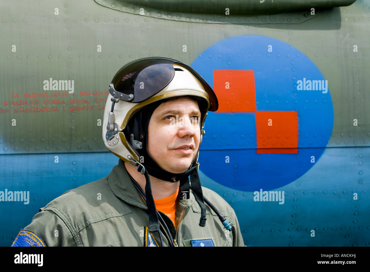 Croatian Air Force MiG-21 BISD fighter pilot Stock Photo - Alamy