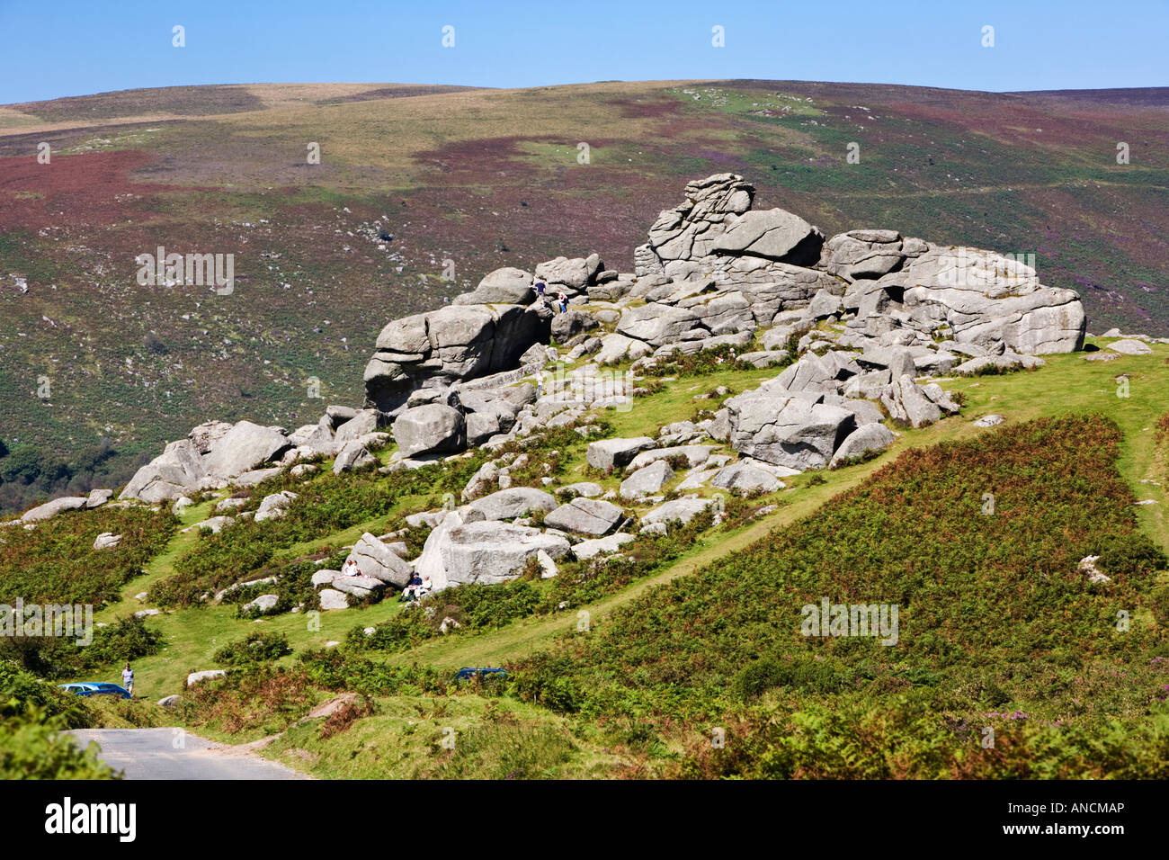 Bonehill rocks on Dartmoor, Devon, England UK Stock Photo