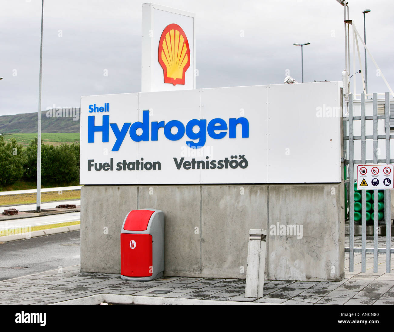 Hydrogen Fuel Station Reykjavik Iceland Stock Photo