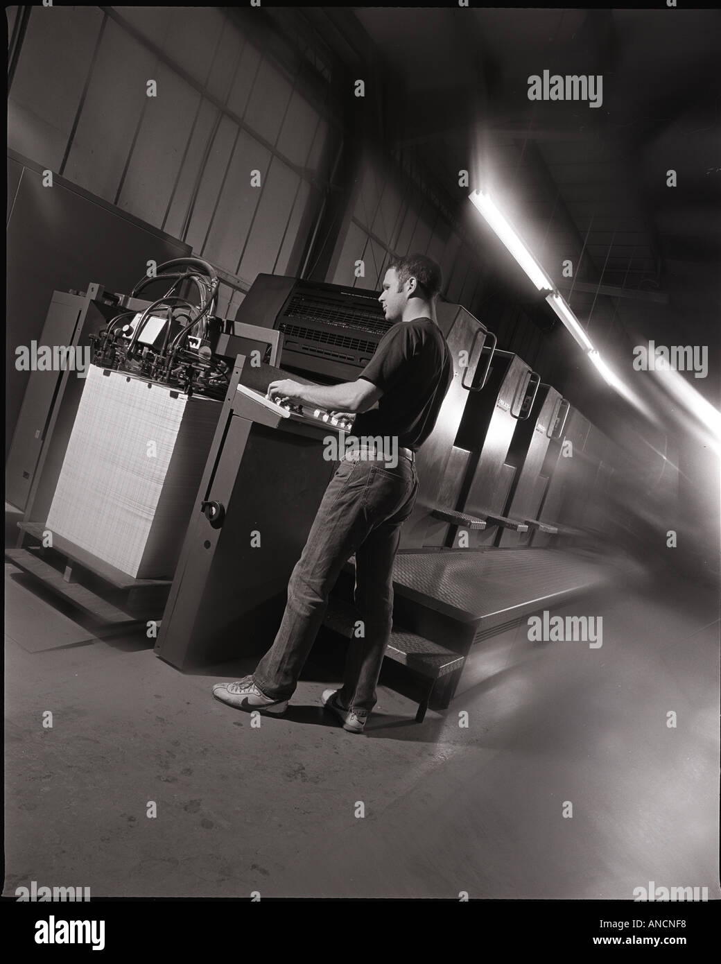 Printer by Press Stock Photo