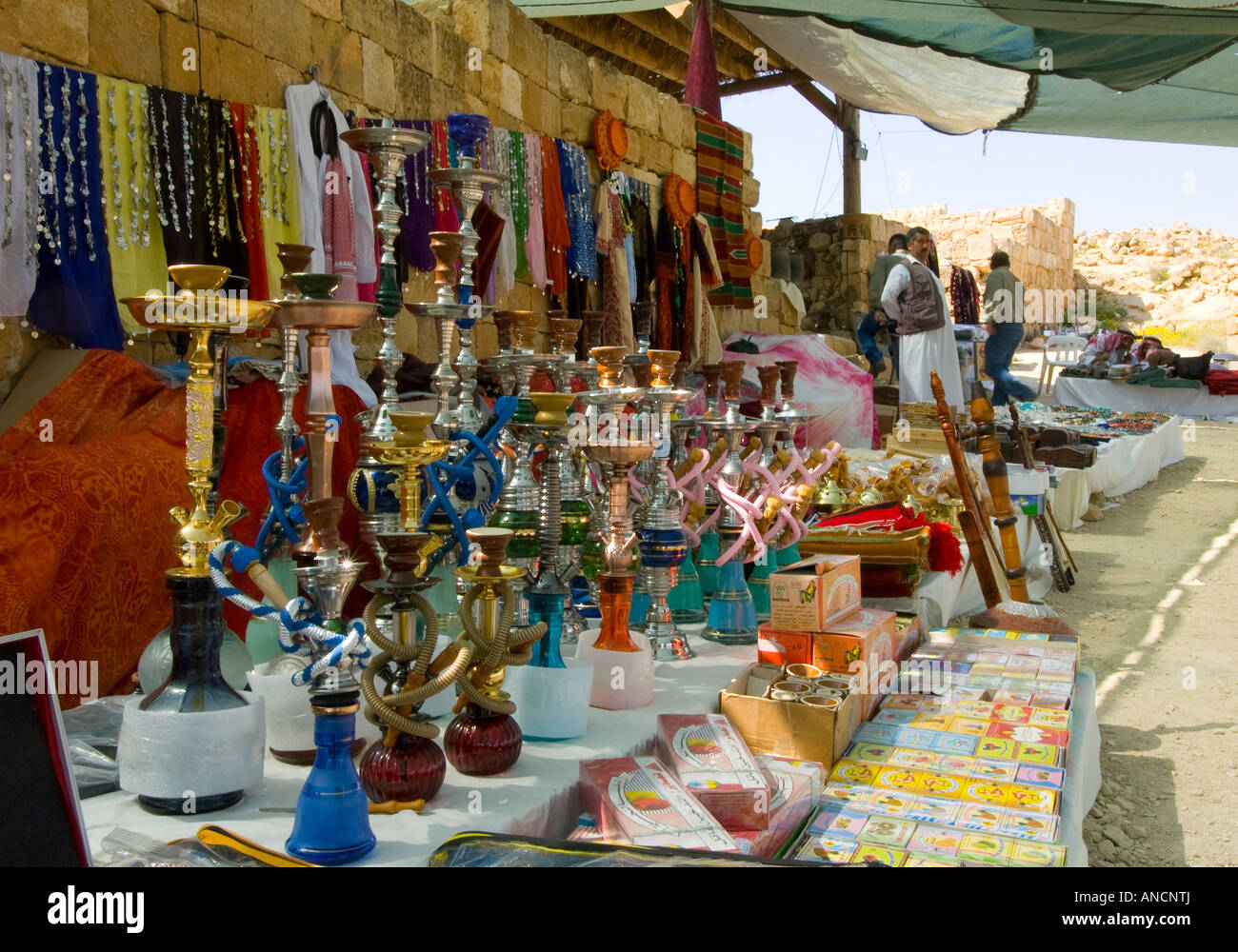 Colorful weekly Bedouin market, held at the ancient Nebateab city of