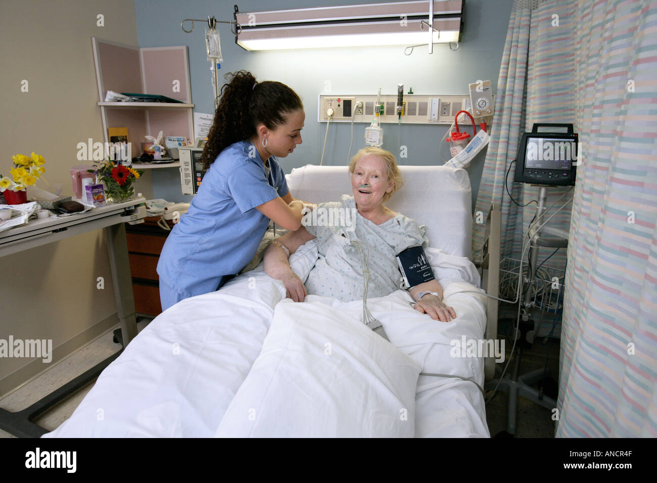 Hospital Patient Stock Photo