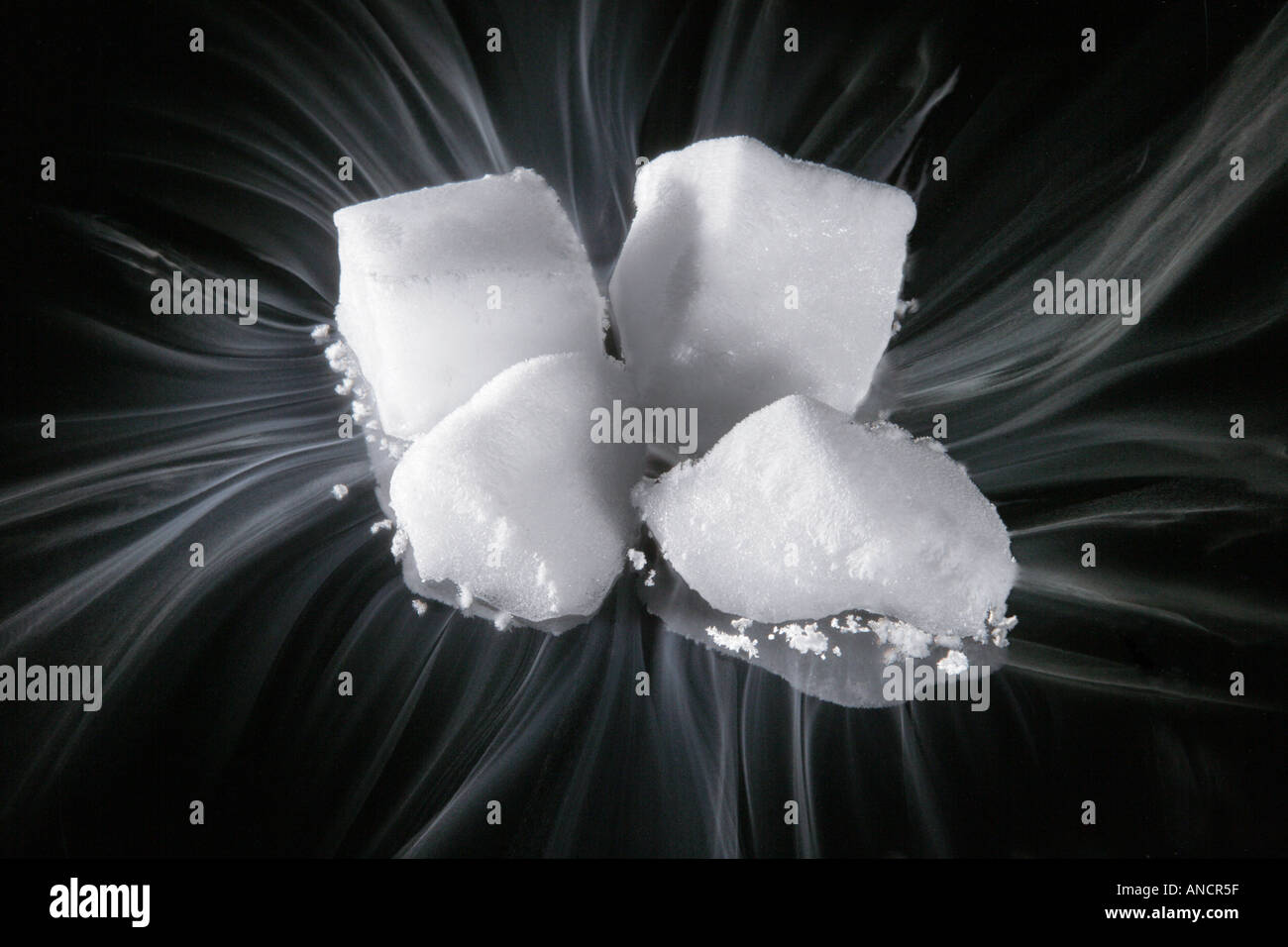 Dry Ice Frozen Carbon Dioxide Stock Photo