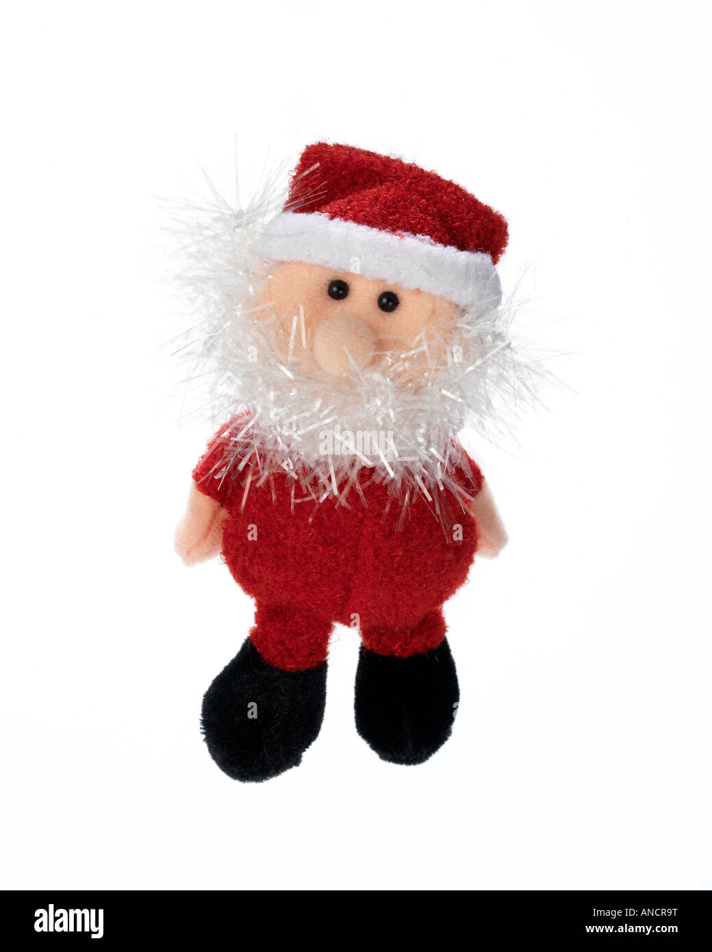 Santa Claus Christmas decoration on white background Stock Photo - Alamy