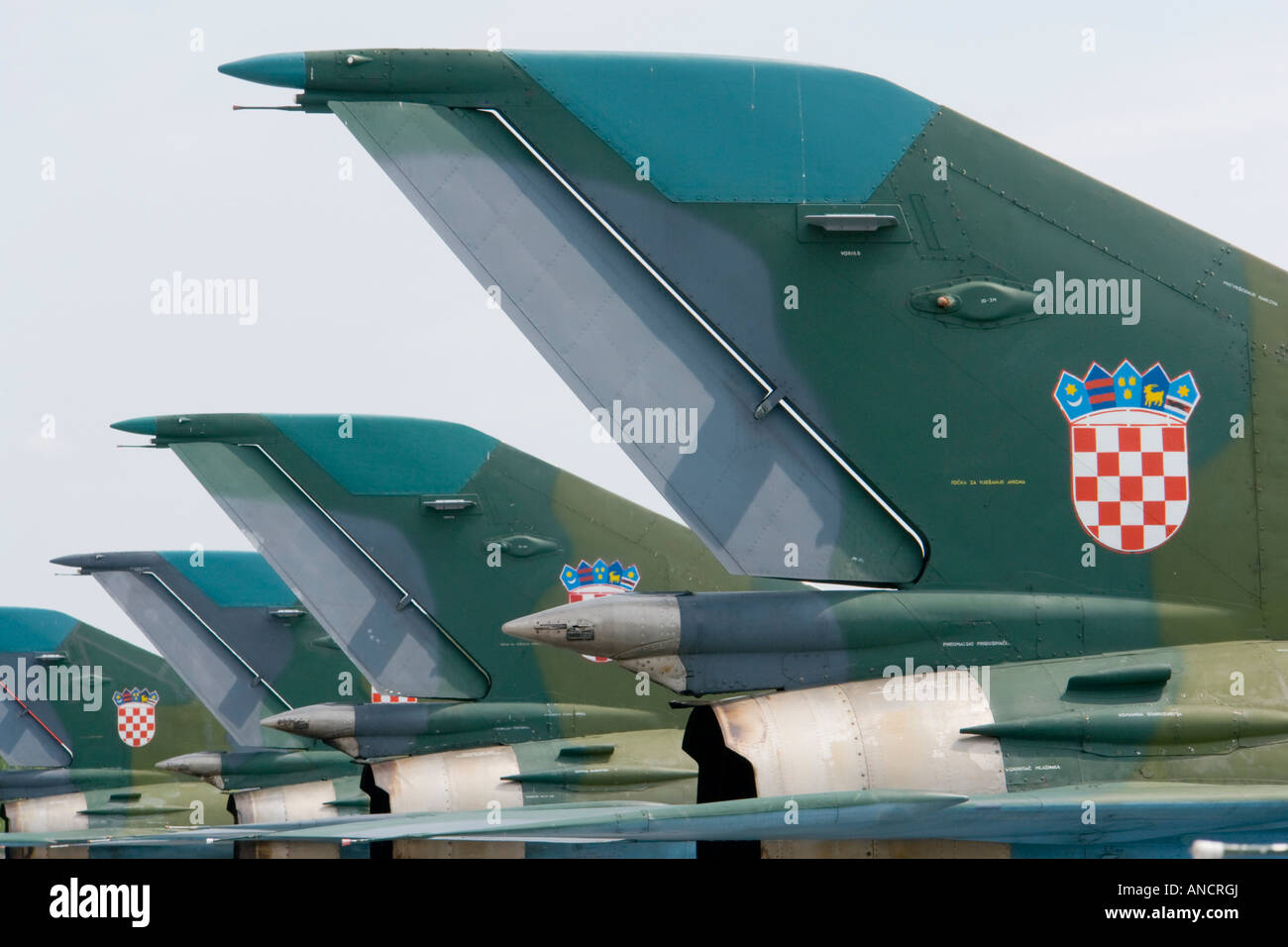 Croatian Air Force MiG-21 BISD fighters Stock Photo