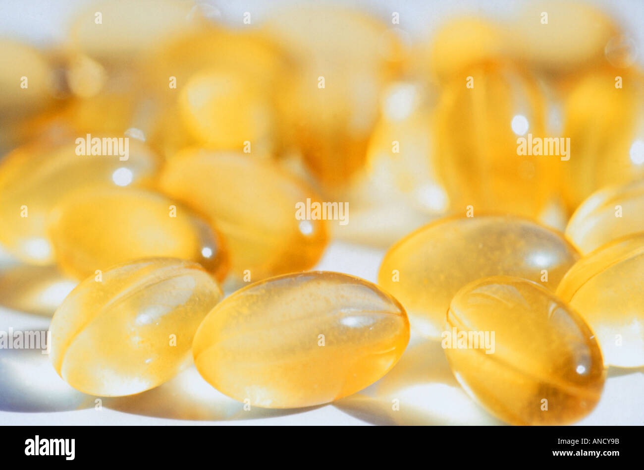 Cod Liver Oil Capsules Stock Photo Alamy