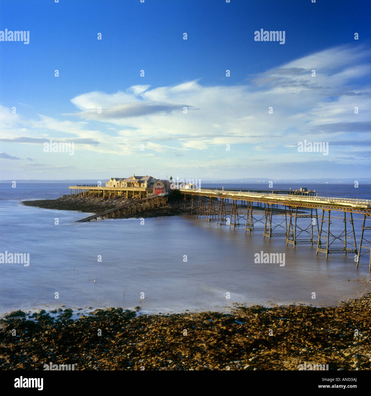 Birnbeck Pier at Anchor Head, WestonsuperMare "North Somerset Stock
