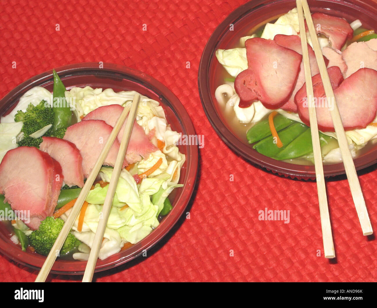 Japanese noodle bowls Stock Photo Alamy