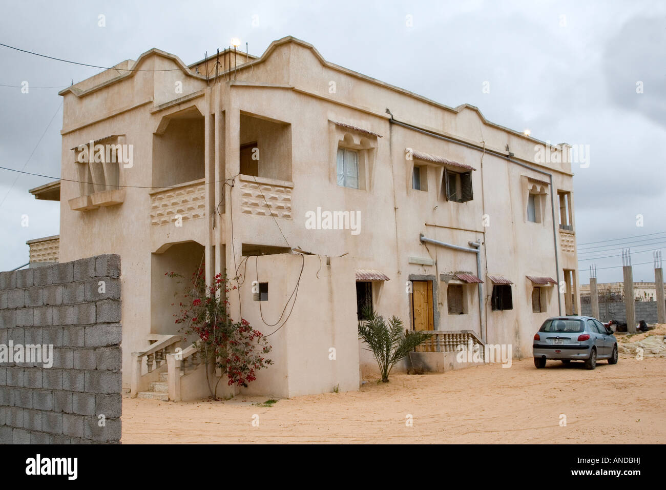 Tripoli, Libya. Typical Middle Class Suburban House Stock Photo Alamy
