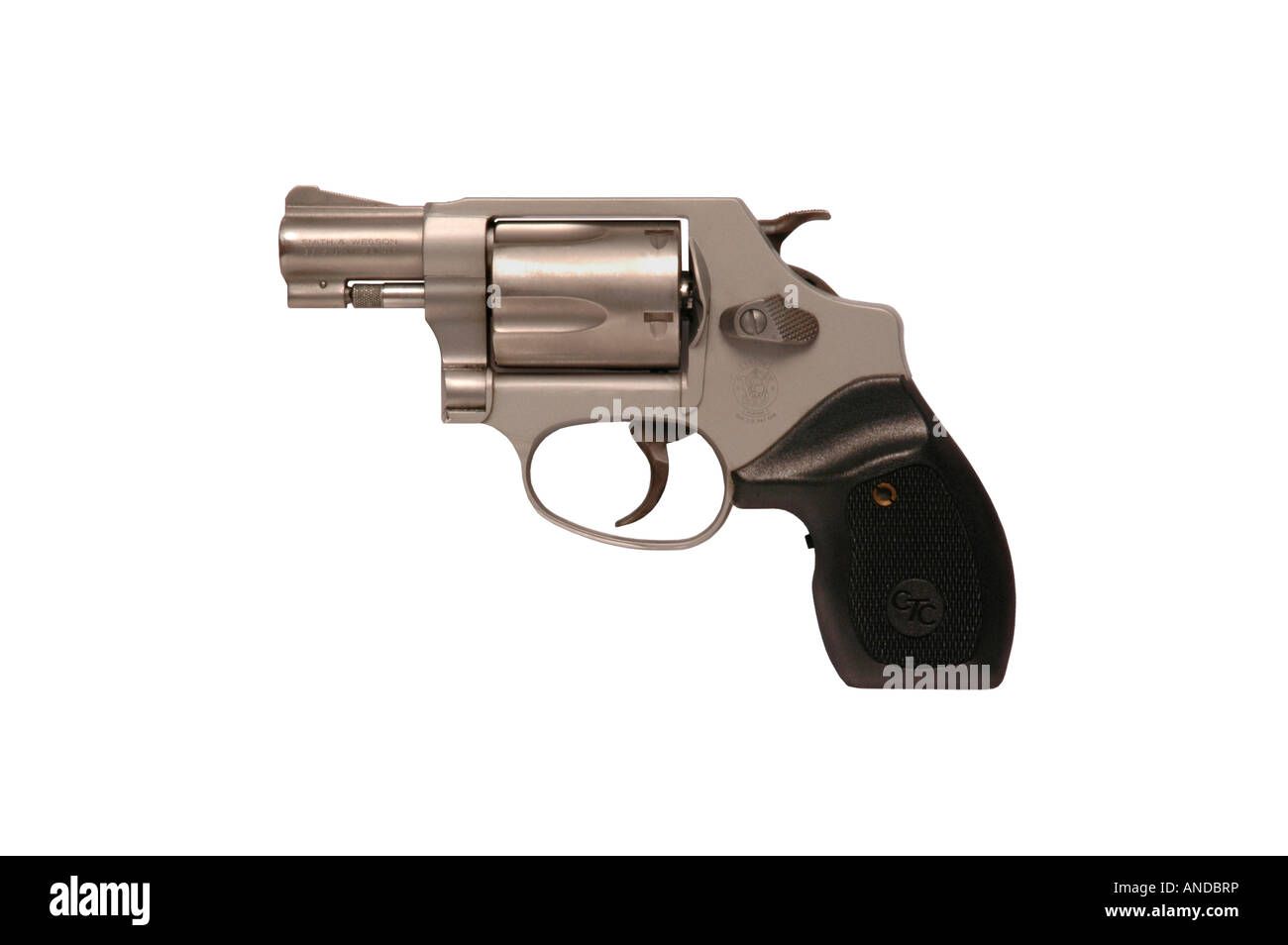 Smith Wesson snub nose police revolver Stock Photo