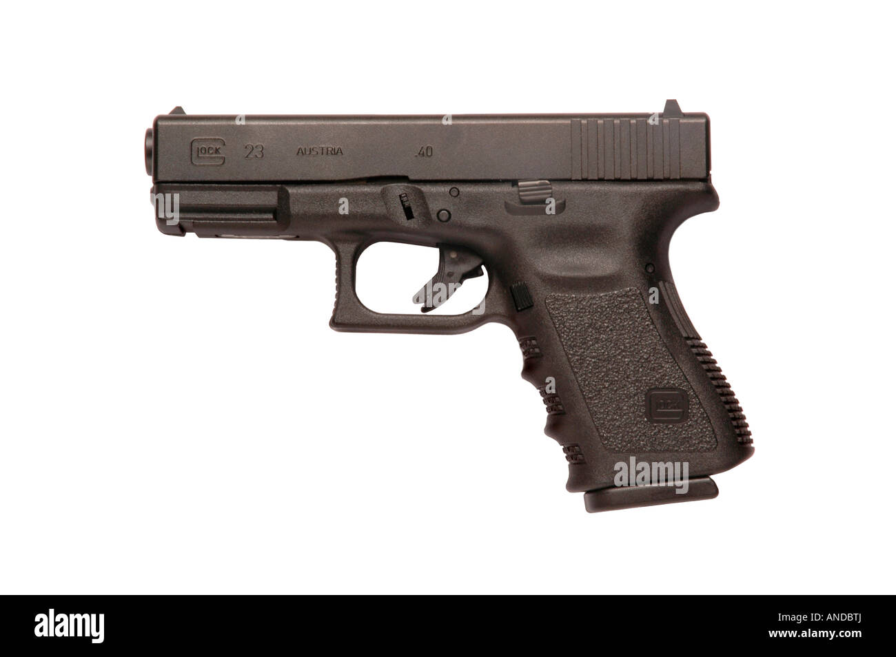 Glock automatic 9mm handgun pistol firearm Stock Photo
