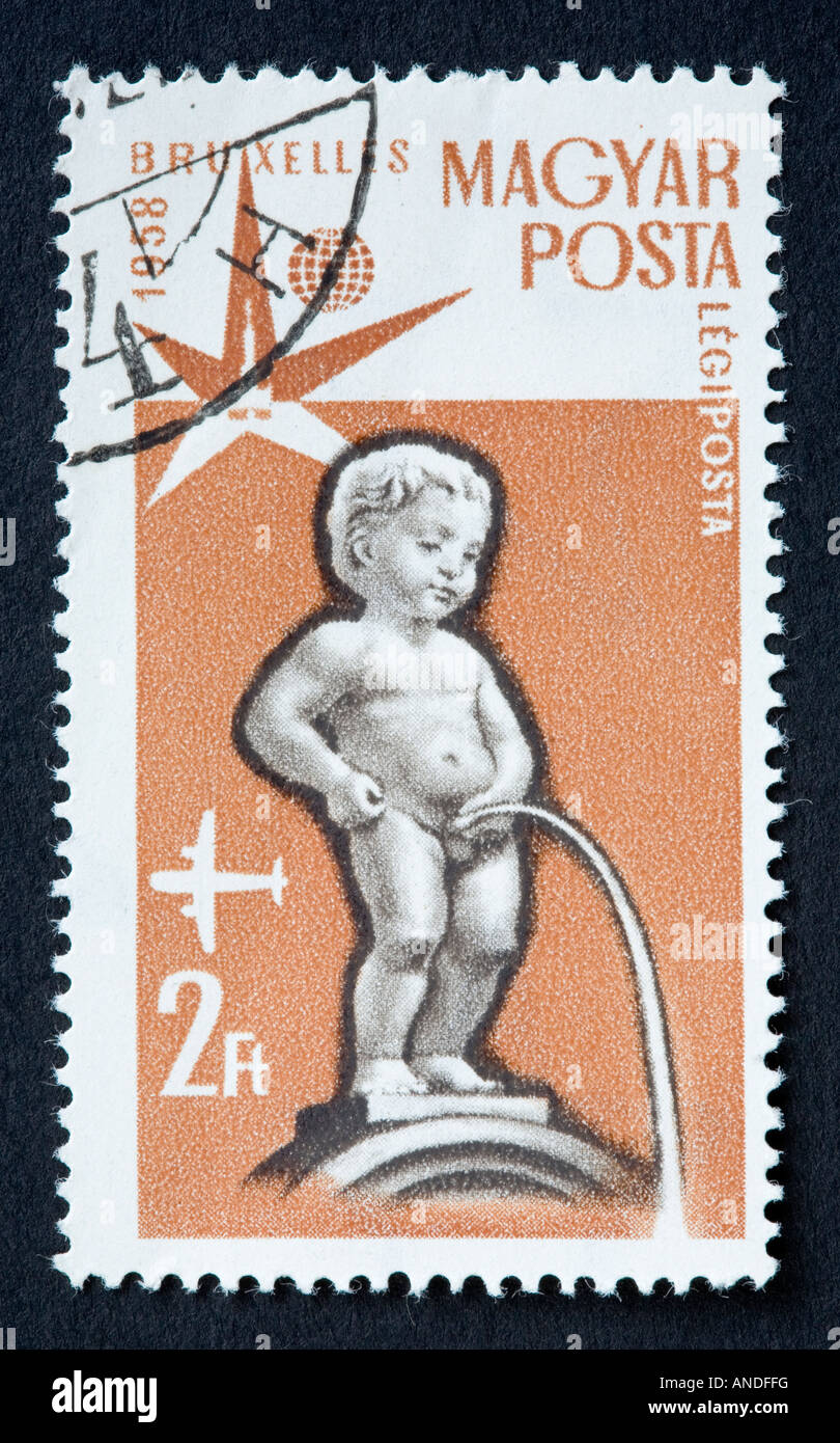 Hungarian postage stamp Stock Photo - Alamy