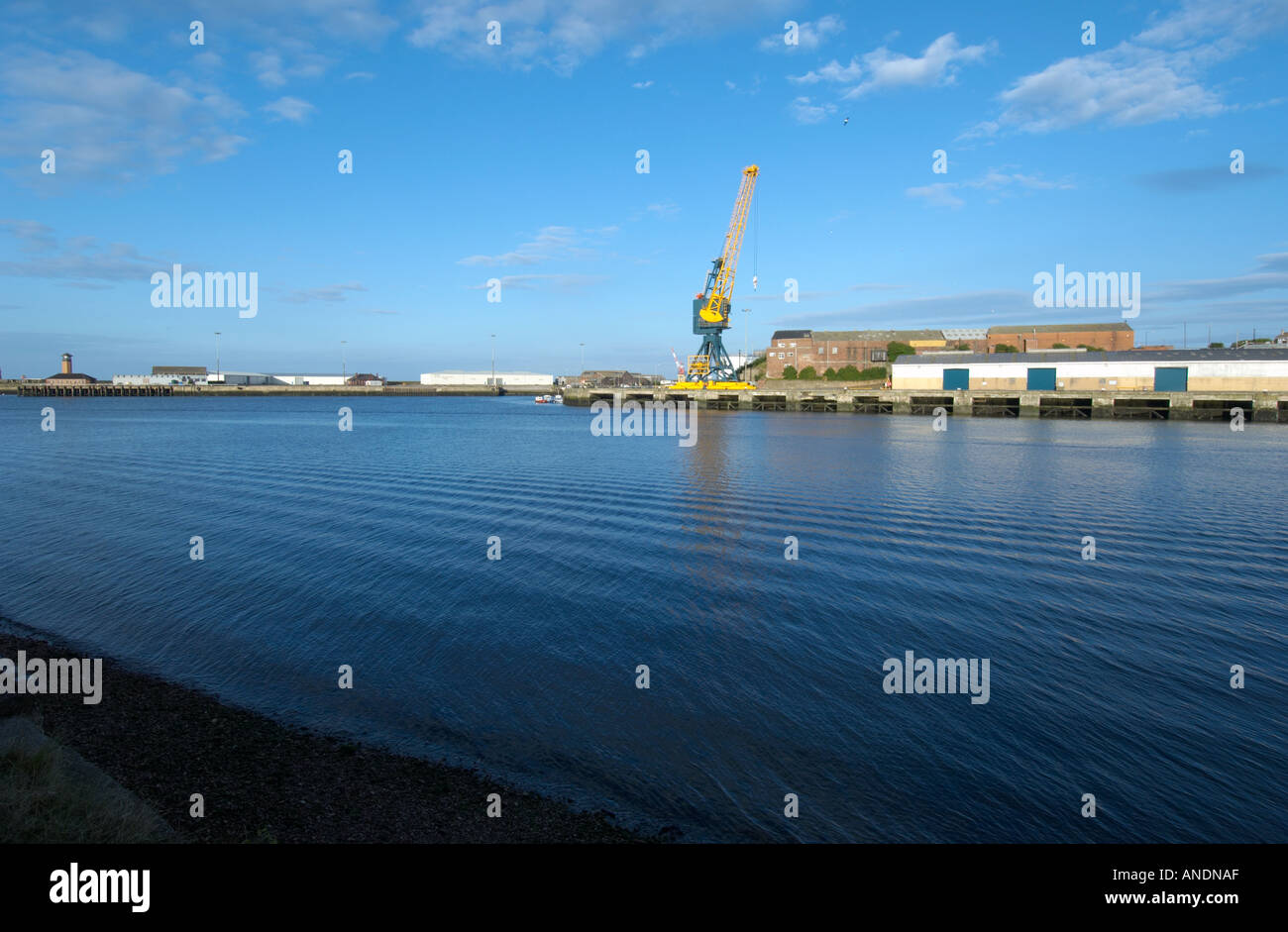 Docks port of Sunderland UK Stock Photo