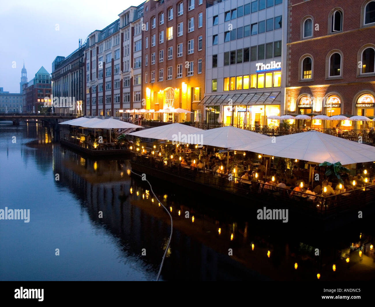 Germany Hamburg downtown Stock Photo - Alamy