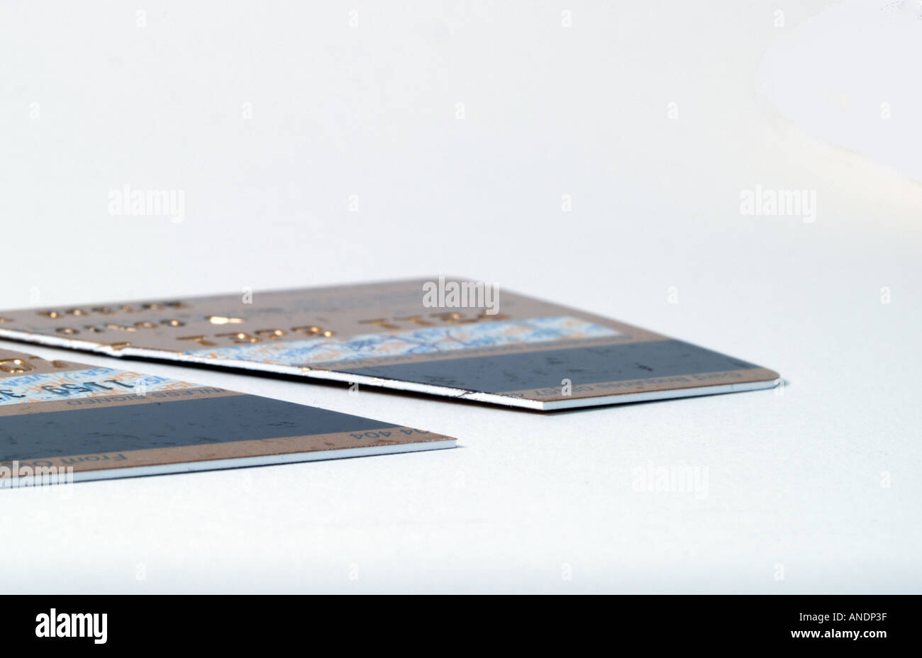 Cutting credit card in half Stock Photo Alamy