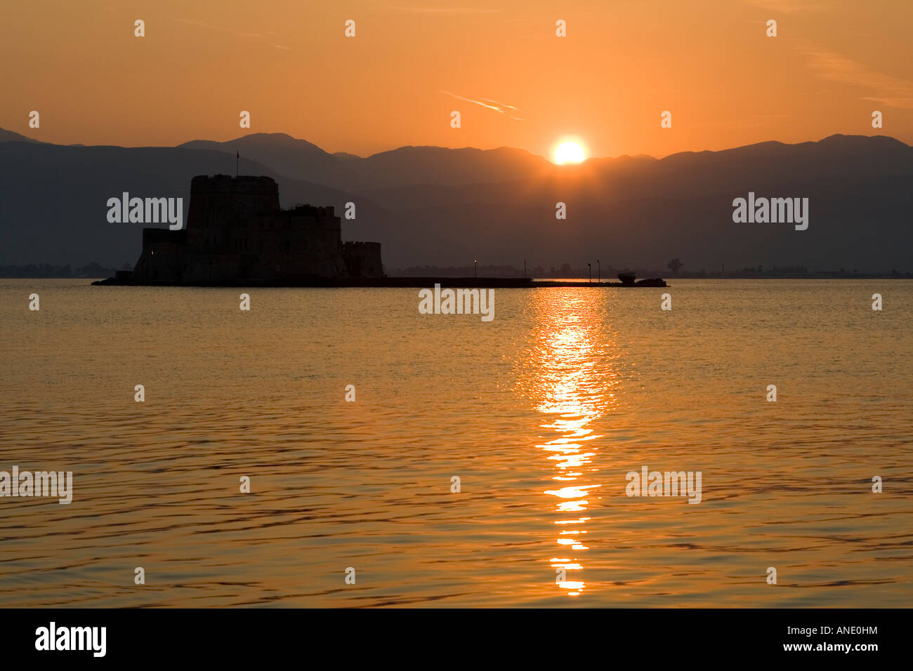 sunset over the sea landscape Stock Photo - Alamy