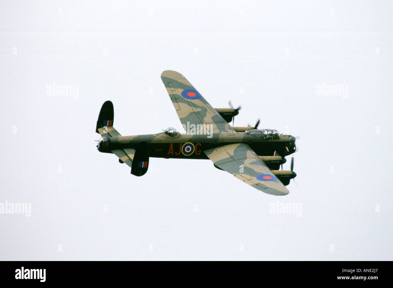 Lancaster Bomber plane England United Kingdom Stock Photo