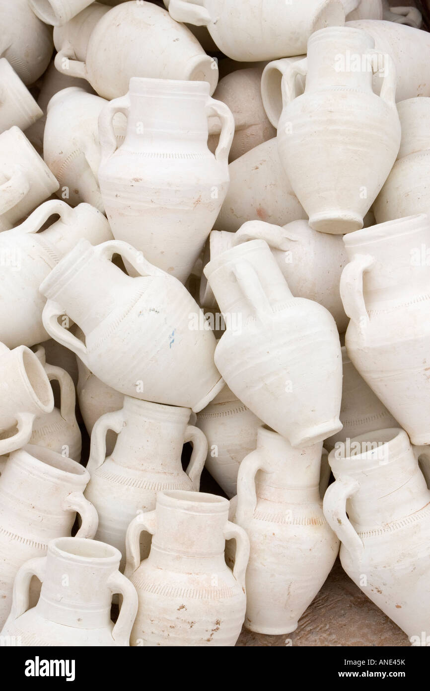 Gharyan, Jebal Nefusa, Libya. Pottery, Ceramics, Pots, Vases Stock