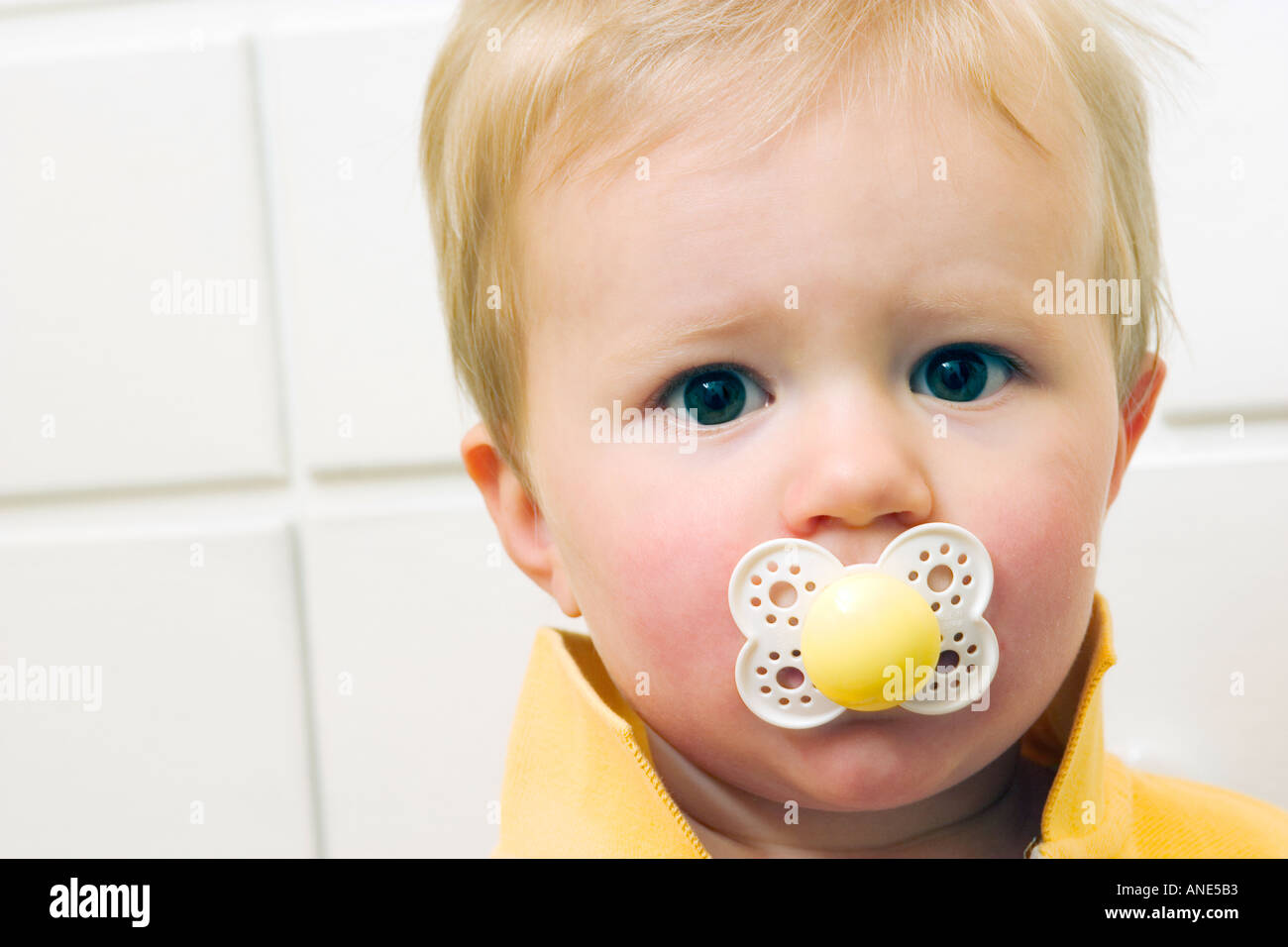pacifier in mouth