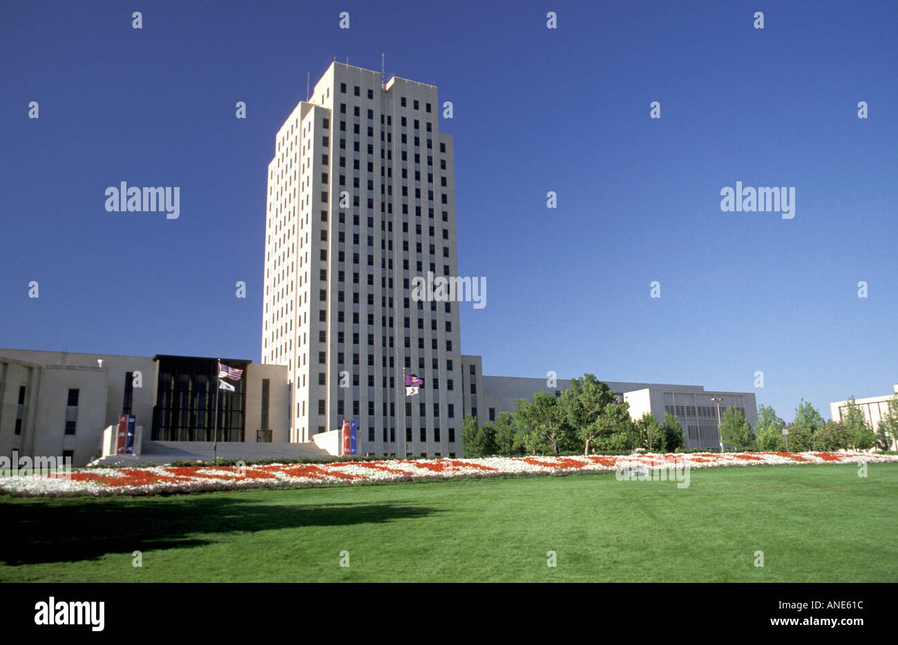 State Capitol Building Bismarck North Dakota Stock Photo