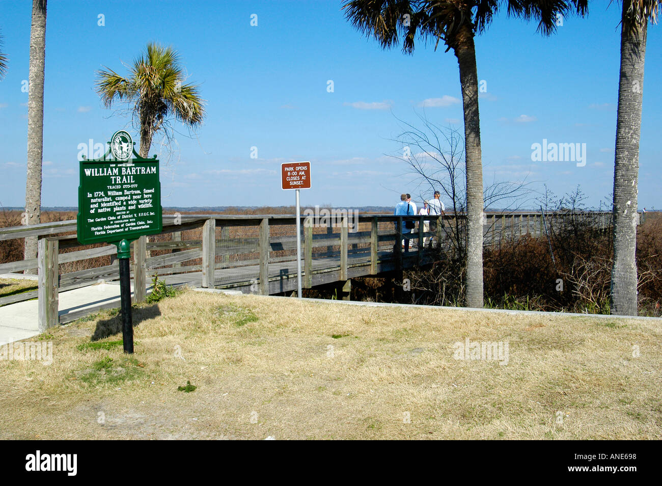 William Bartram Trail Paynes Prairie Ecopassage Ocala Florida Fl Stock