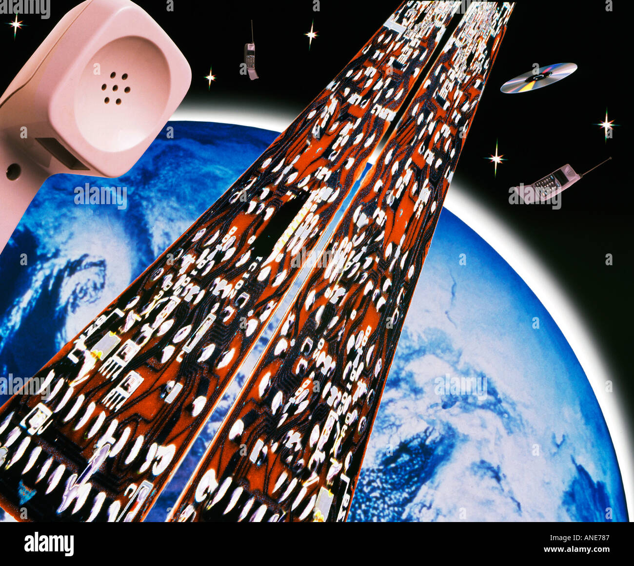 Technology Various media Stock Photo