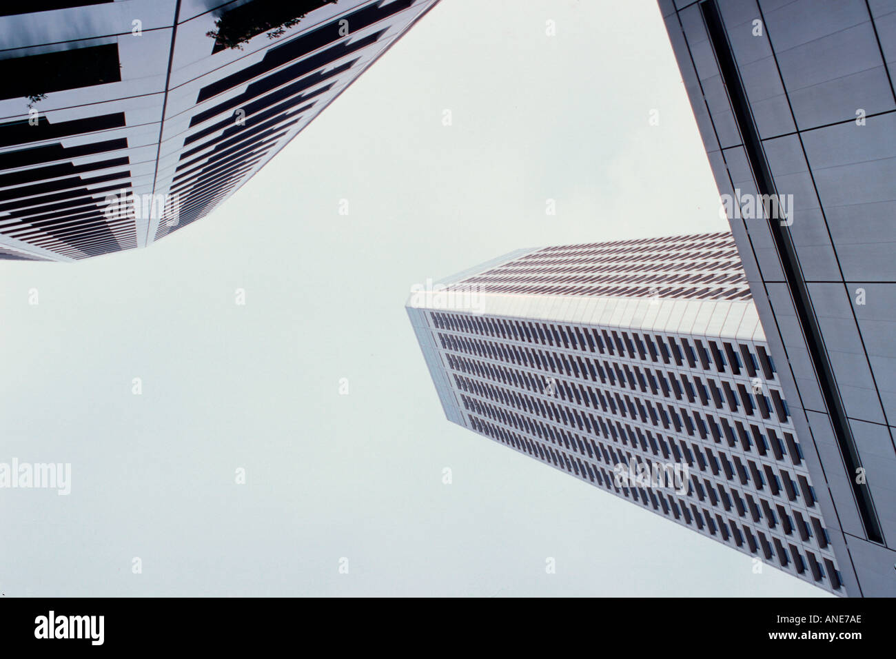 Skyscrapers in Singapore Stock Photo