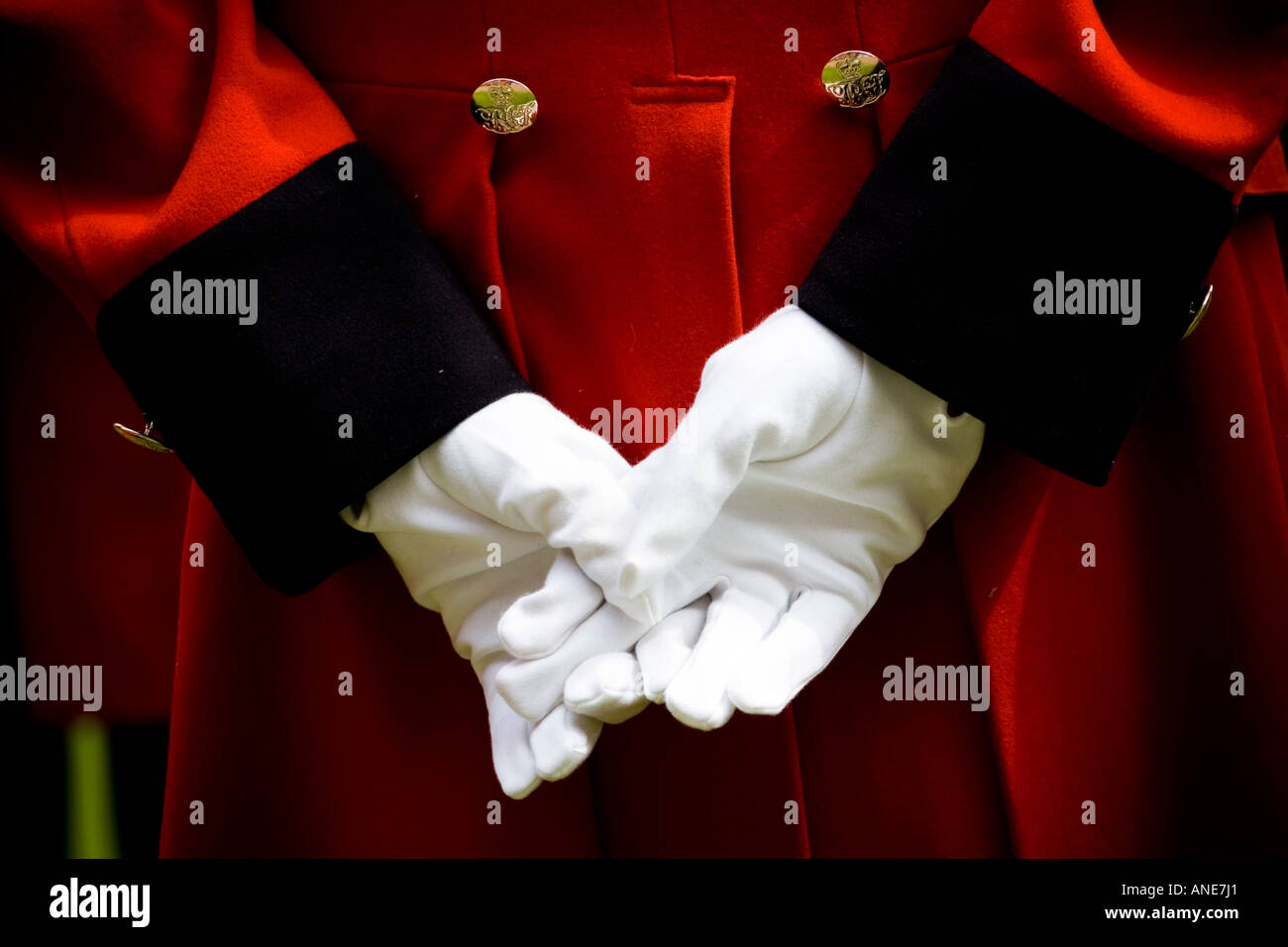 Chelsea Pensioner at Founder s Day Parade London United Kingdom Stock Photo