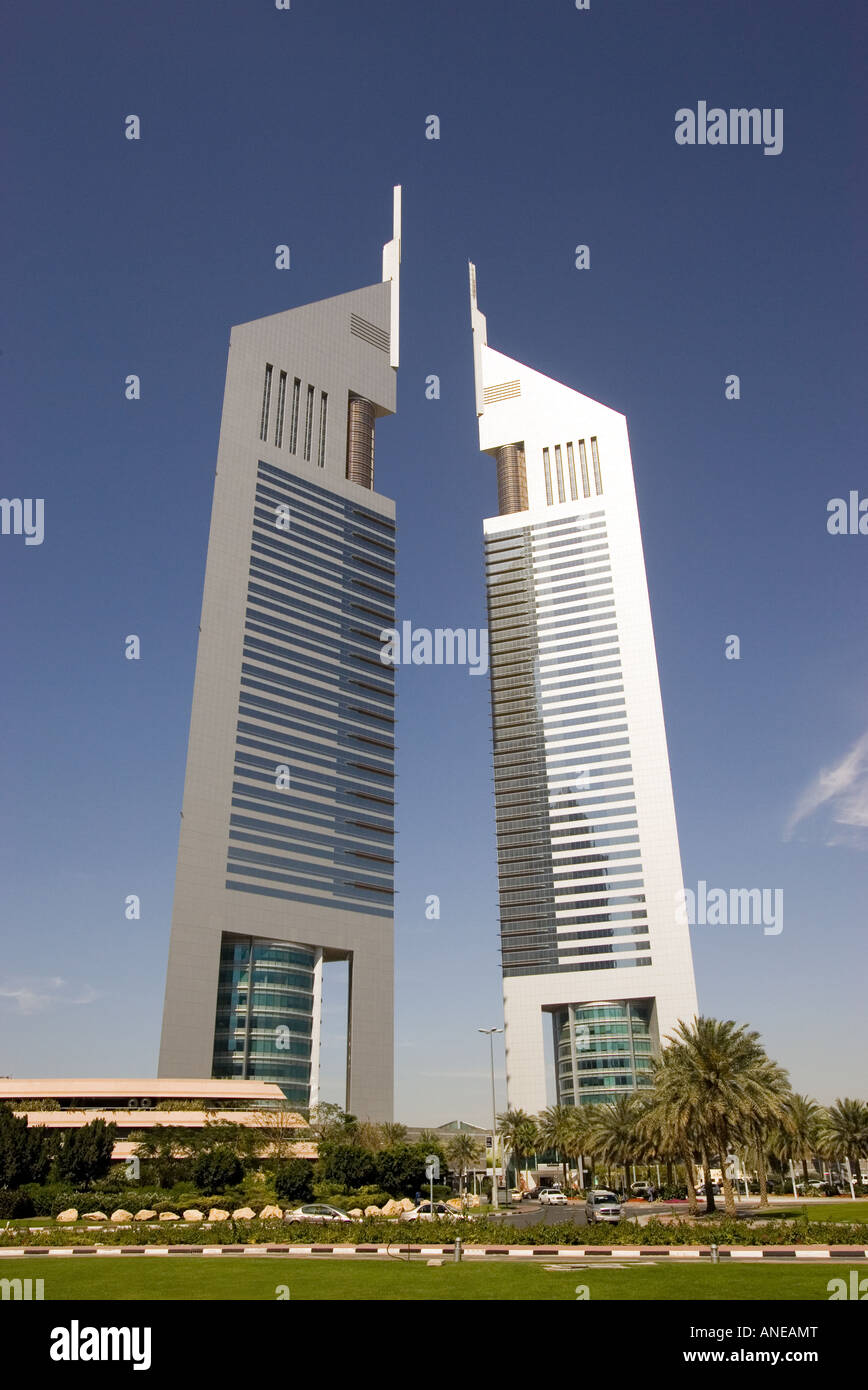 Emirates Towers, Dubai, UAE. Stock Photo