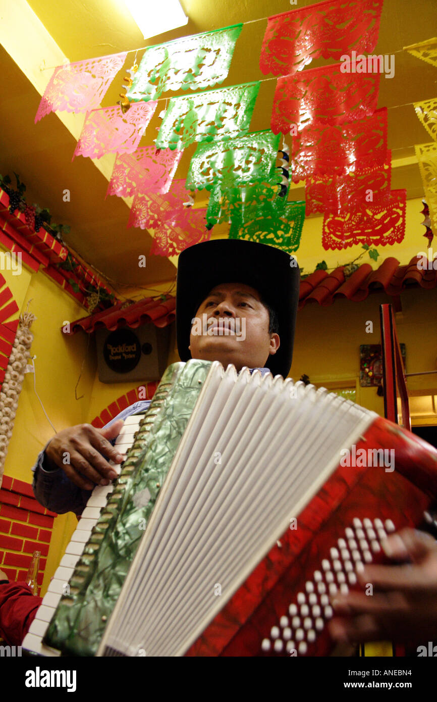 Mariachi musician playing accordion hires stock photography and images