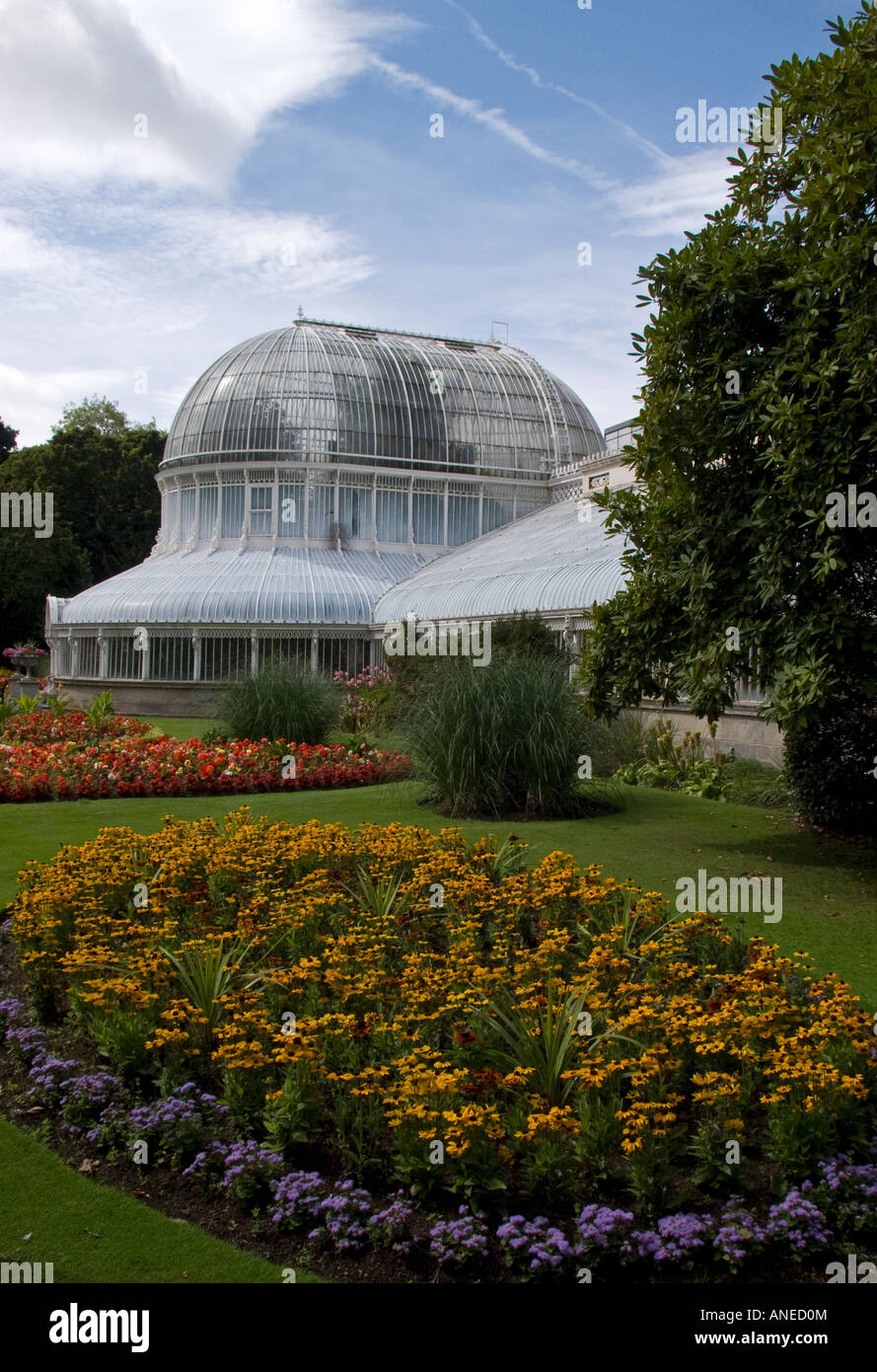 Palm House, Belfast Botanic Gardens, N. Ireland Stock Photo