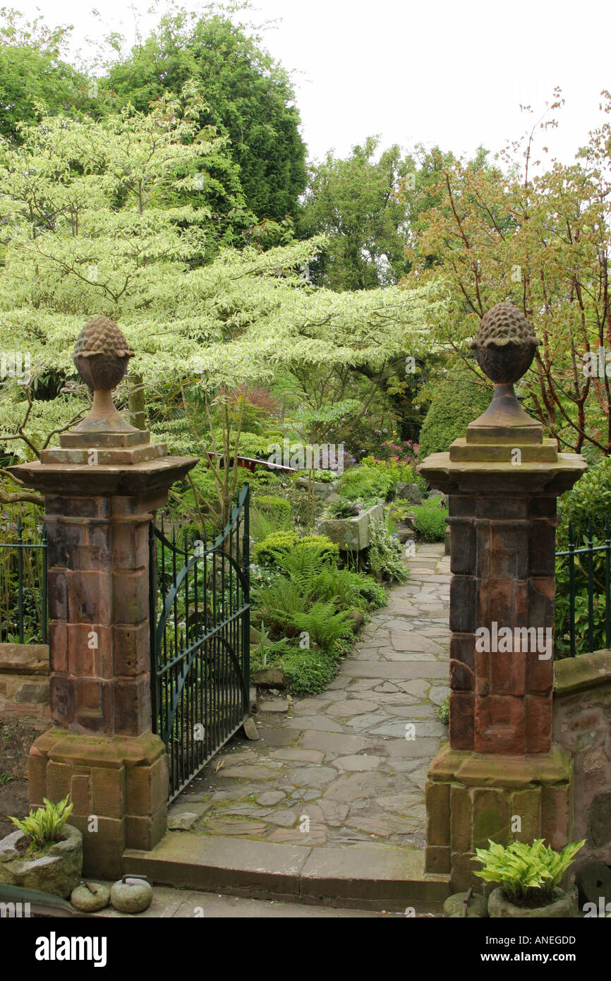 Entrance to the garden at Broughton House, Kirkcudbright, Dumfries and