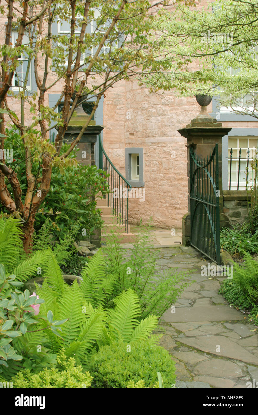 Garden Broughton House Kirkcudbright Dumfries and Galloway South West Scotland Stock Photo