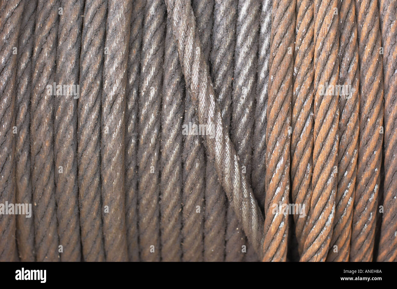steel cable roll Stock Photo Alamy