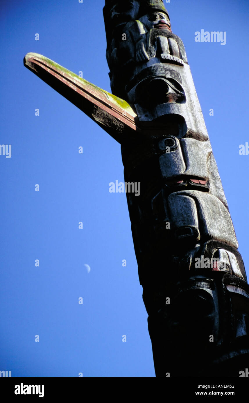 Animals feature heavily on totem poles carved by indigenous peoples of ...