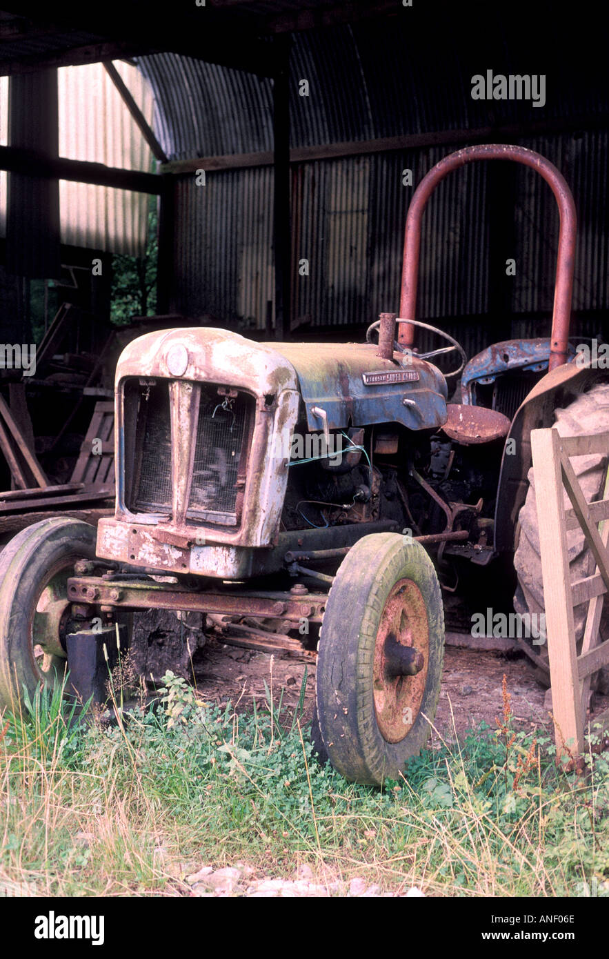 Fordson Super Major Tractor Wales Stock Photo