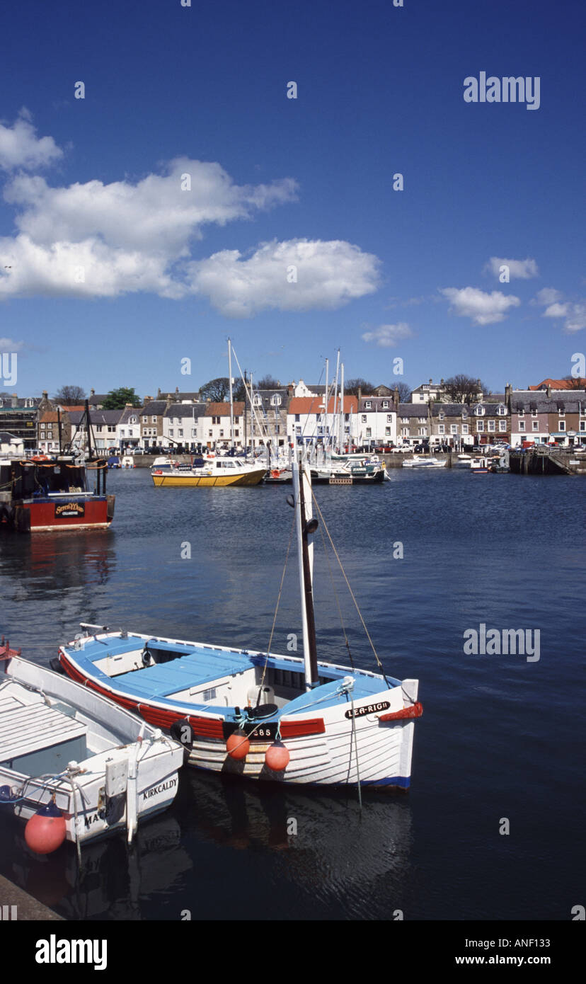 Anstruther Harbour in the East Neuk of Fife Scotland UK Stock Photo